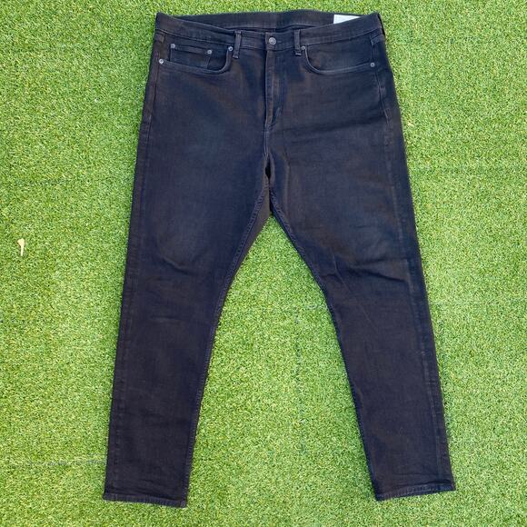 Rag & Bone Men's Fit 1 Skinny Black Denim Jeans 40x32 - Picture 1 of 5